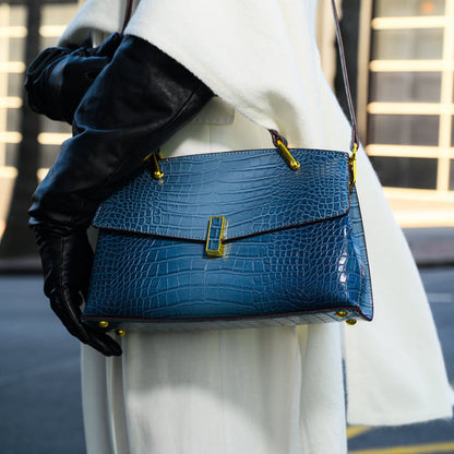 Elisa | Bolso Tote Efecto Cocodrilo - Elena Duval