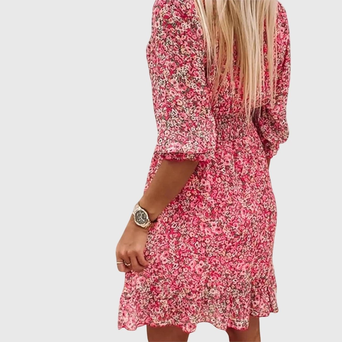 Elisa™ | Vestido Floral de Manga Abullonada - Elena Duval