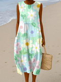 Erin | Vestido Midi de Flores Pastel - Elena Duval