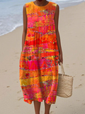 Faye | Vestido Midi Atardecer - Elena Duval