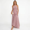 Leonor | Vestido Plisado con Volantes Elegante