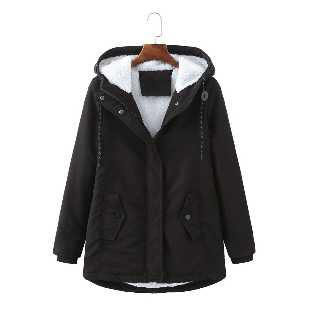 Everest™ | Abrigo Largo con Capucha y Forro Sherpa