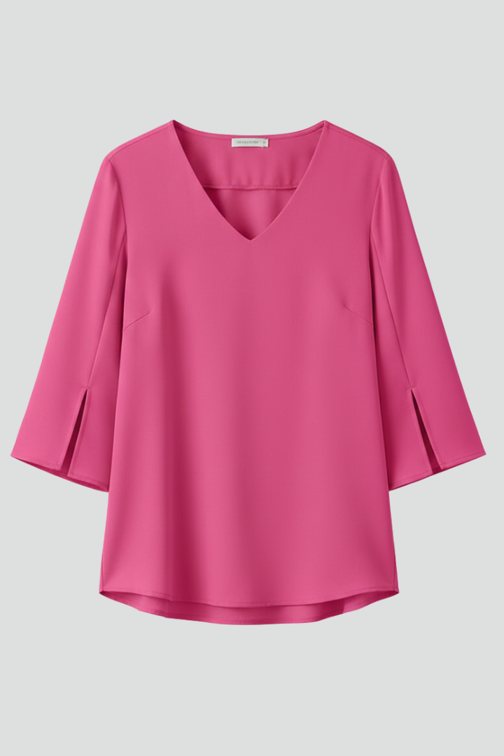 Felicity | Women's V Neck 3/4 Sleeve Blouse
