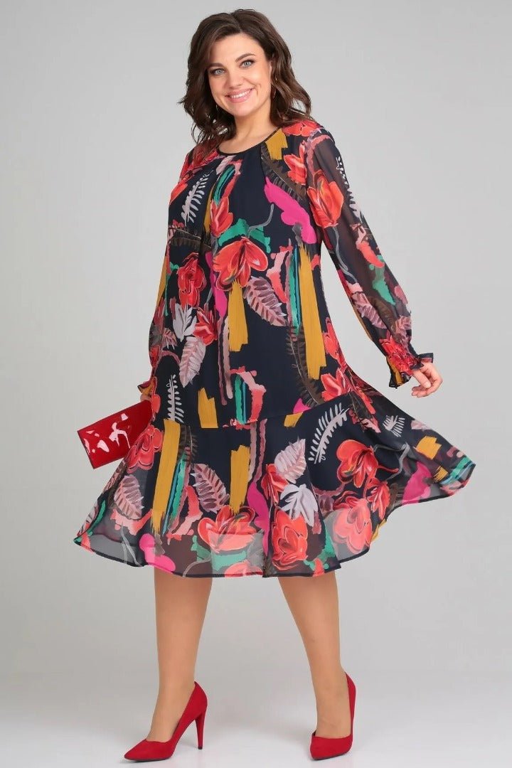 Florida | Elegante vestido de flores - Elena Duval