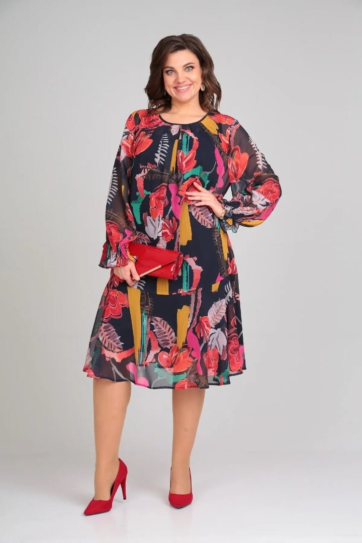 Florida | Elegante vestido de flores - Elena Duval