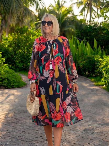 Florida | Elegante vestido de flores - Elena Duval