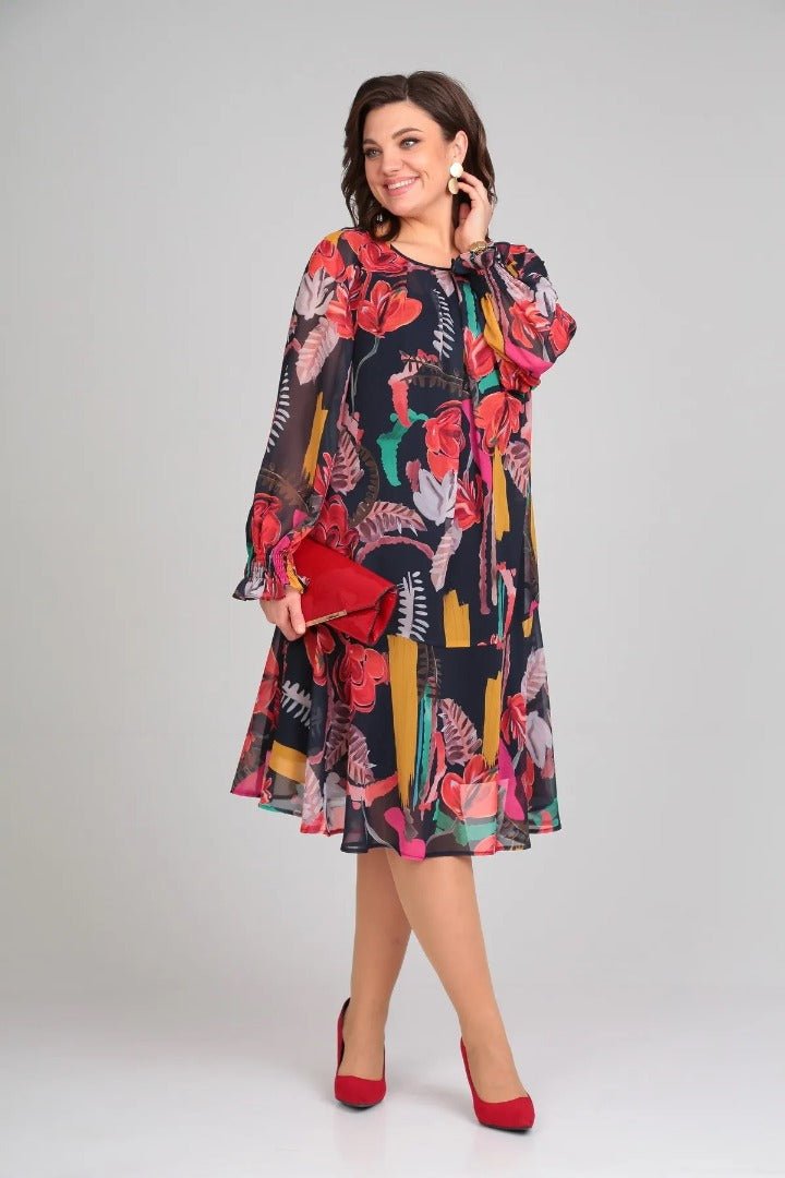 Florida | Elegante vestido de flores - Elena Duval