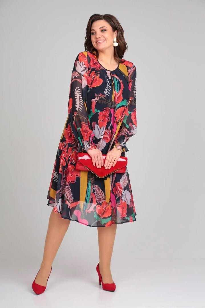 Florida | Elegante vestido de flores - Elena Duval