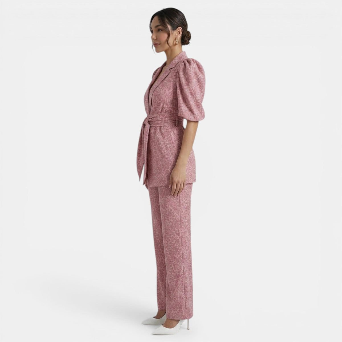 Irene | Conjunto de Blusa Abullonada y Pantalón Recto