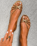 Ginevra | Sandalias Doradas Elegancia de Verano - Elena Duval