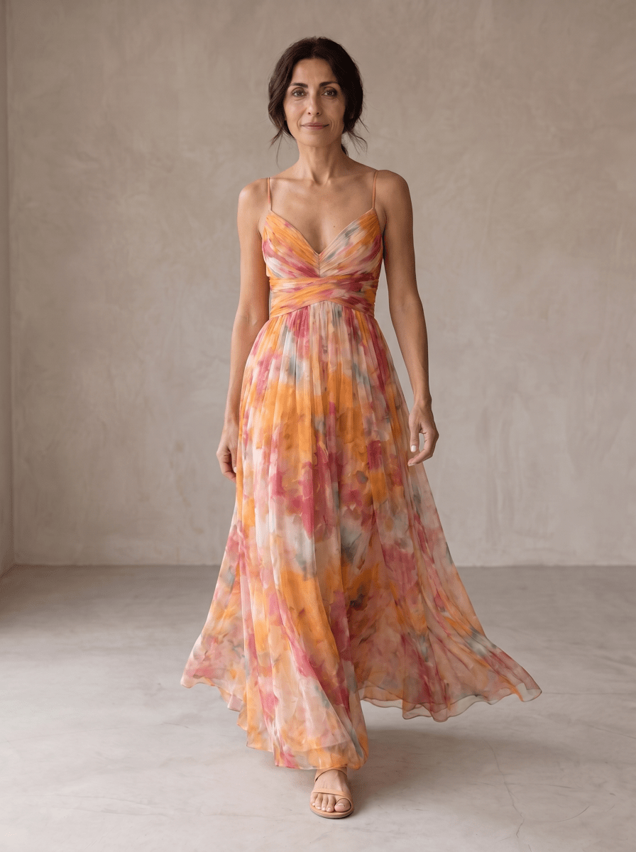 Giselle | Maxi-Vestido Encantador con Estampado Floral - Elena Duval
