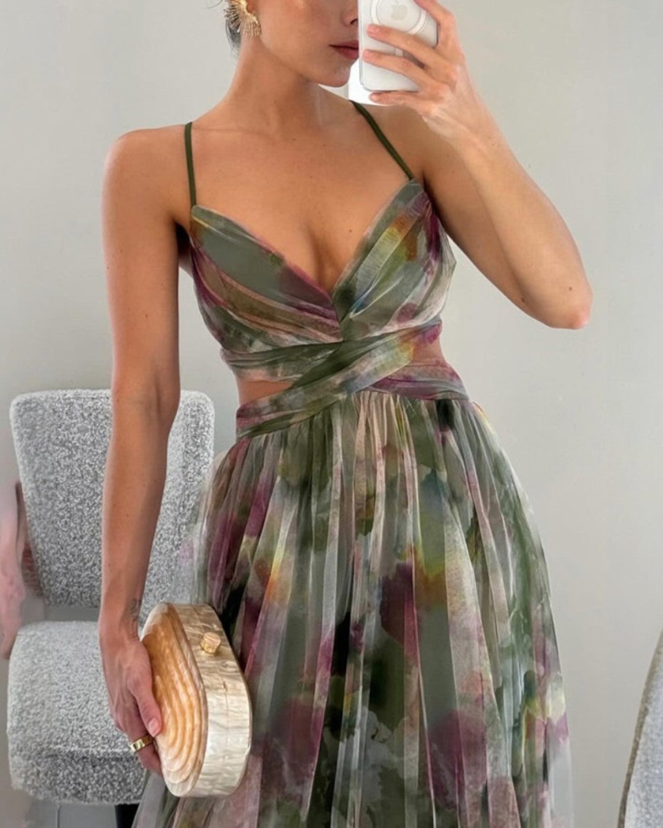 Giselle | Maxi-Vestido Encantador con Estampado Floral - Elena Duval
