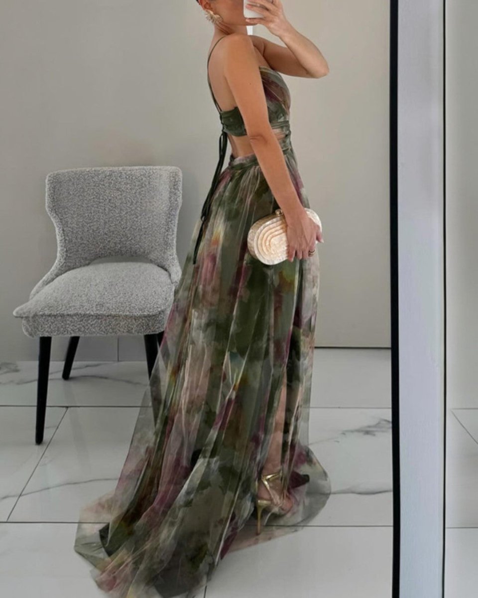 Giselle | Maxi-Vestido Encantador con Estampado Floral - Elena Duval