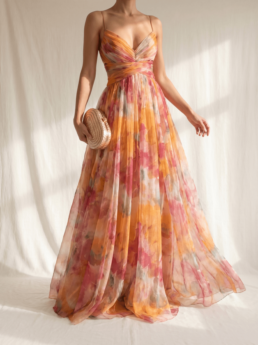 Giselle | Maxi-Vestido Encantador con Estampado Floral - Elena Duval