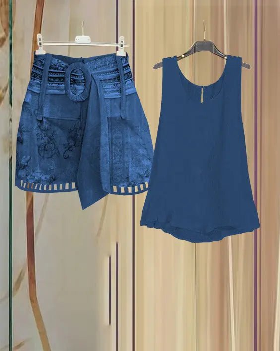 Greta | Conjunto Verde sin Mangas - Elena Duval