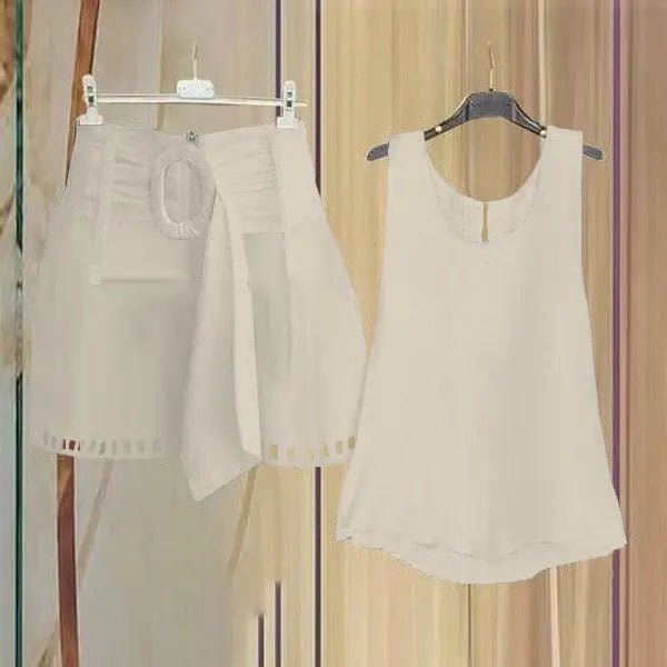 Greta | Conjunto Verde sin Mangas - Elena Duval