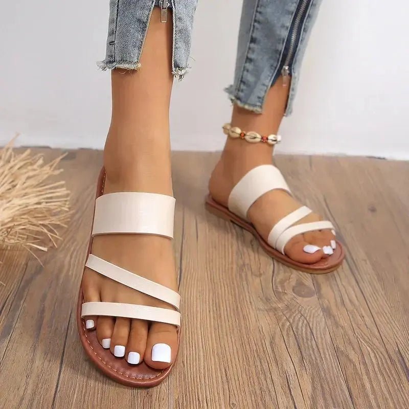 Hannah | Sandalias Planas Casuales - Elena Duval