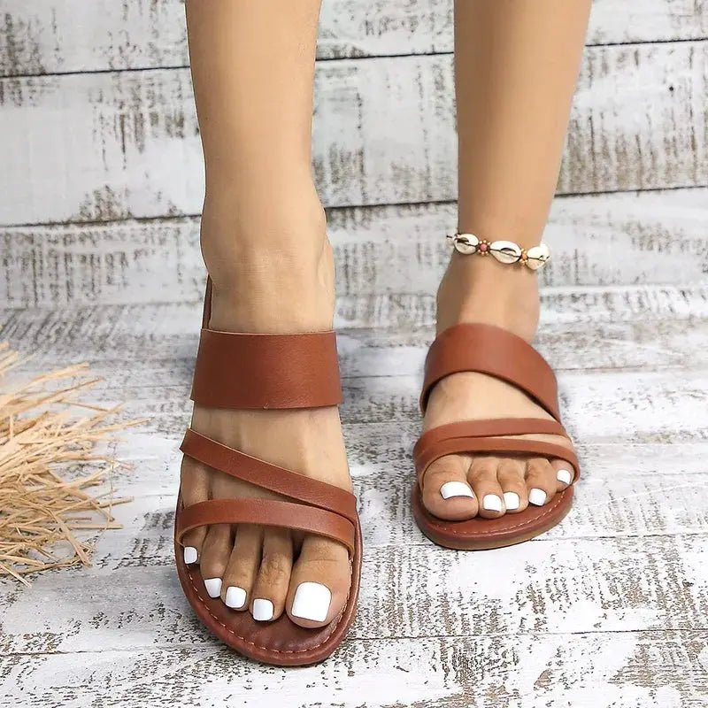 Hannah | Sandalias Planas Casuales - Elena Duval