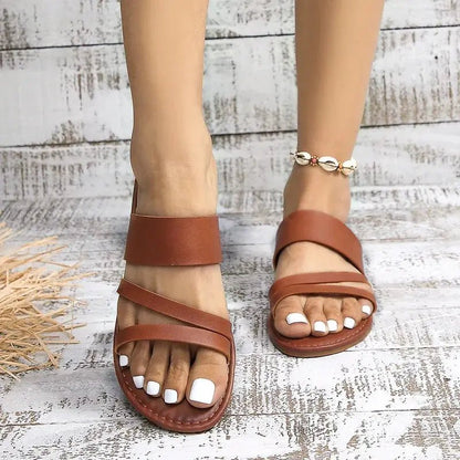 Hannah | Sandalias Planas Casuales - Elena Duval