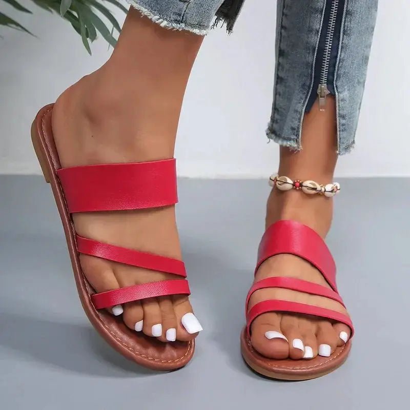 Hannah | Sandalias Planas Casuales - Elena Duval