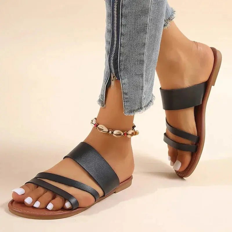 Hannah | Sandalias Planas Casuales - Elena Duval