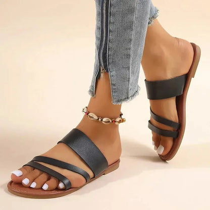Hannah | Sandalias Planas Casuales - Elena Duval