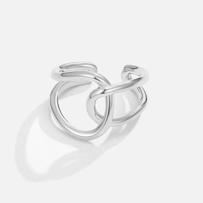 Helena | Anillo de Plata Curvado - Elena Duval