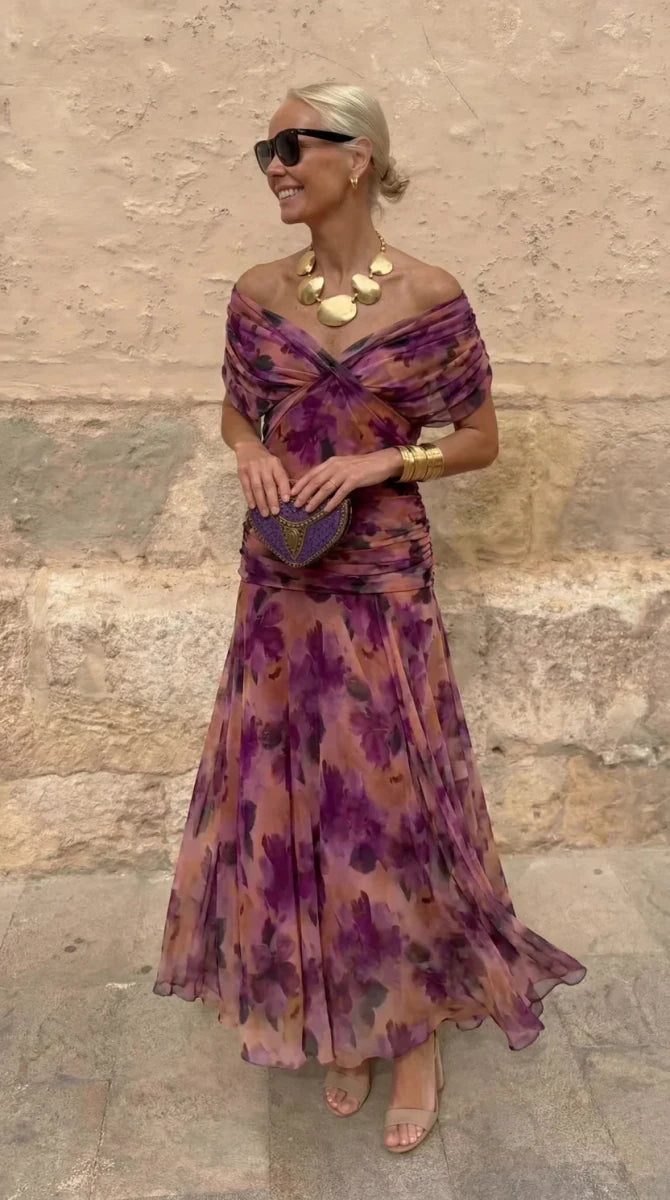 Hendrika | Vestido de Noche Coral - Elena Duval