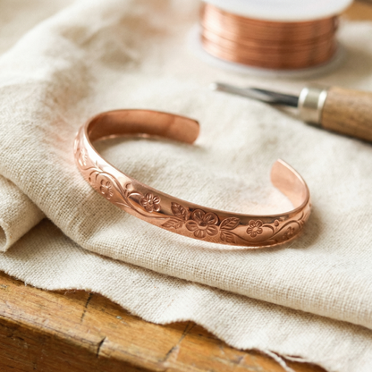 Bracciale in Rame di Lucia & Mila - Fioritura
