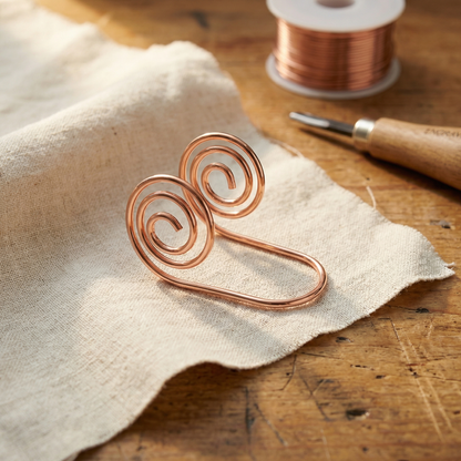 Intreccio | Pulsera Espiral en Tono Cobre