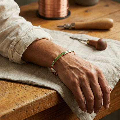 Bracciale in Rame di Lucia & Mila - Giada