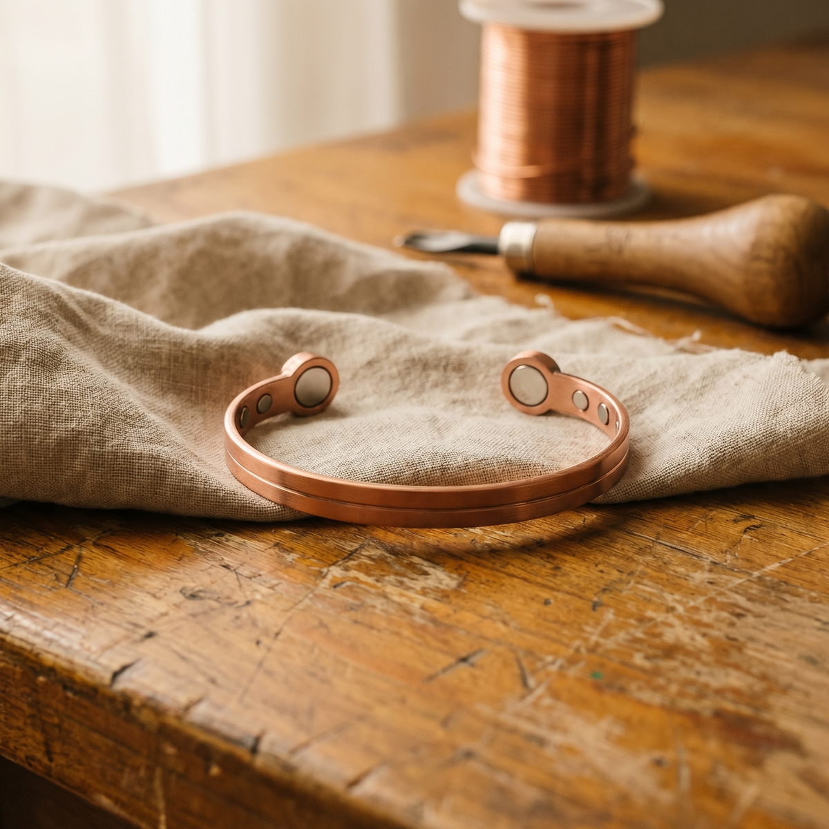 Bracciale in Rame di Lucia & Mila - Muschio