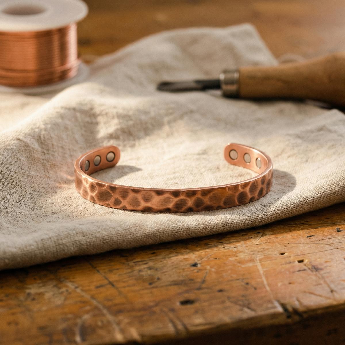 Bracciale in Rame di Lucia & Mila - Furrow