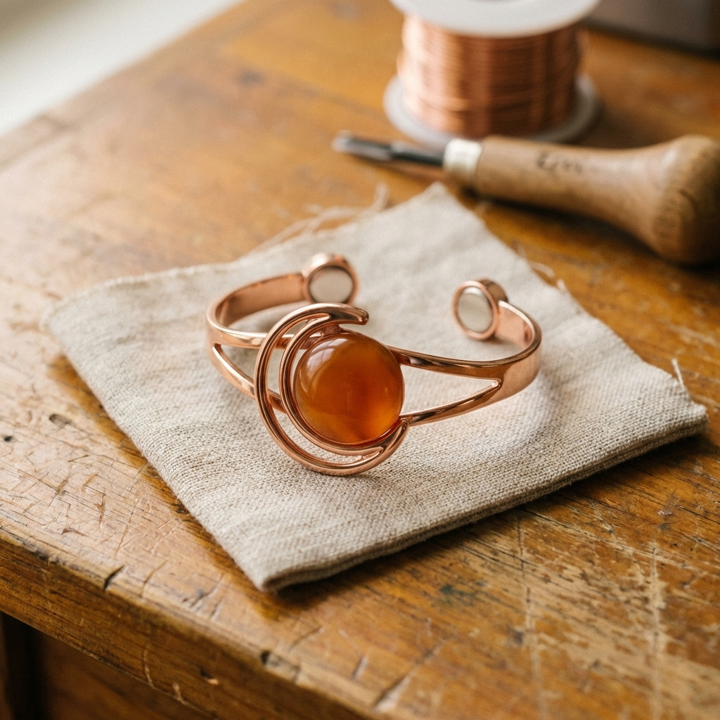 Arancione | Pulsera en Tono Cobre