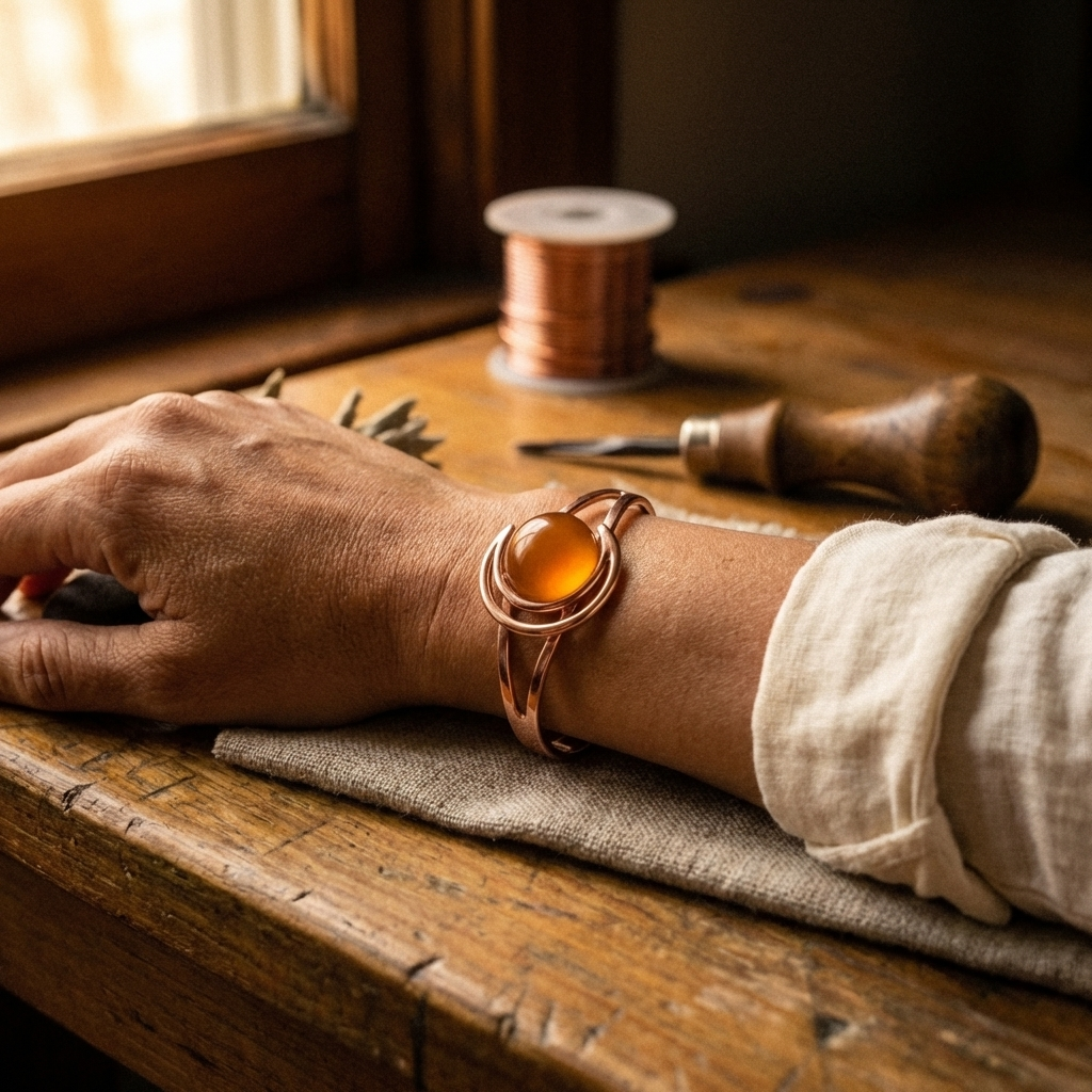 Arancione | Pulsera en Tono Cobre