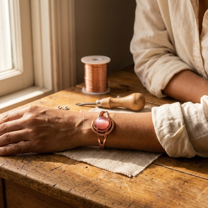 Bracciale in Rame di Lucia & Mila - Rosa