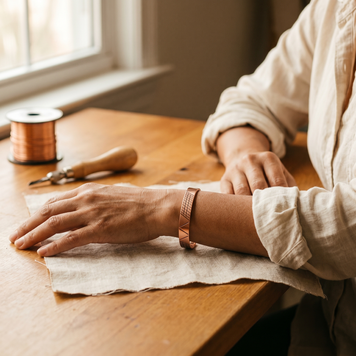 Bracciale in Rame di Lucia & Mila - Crest