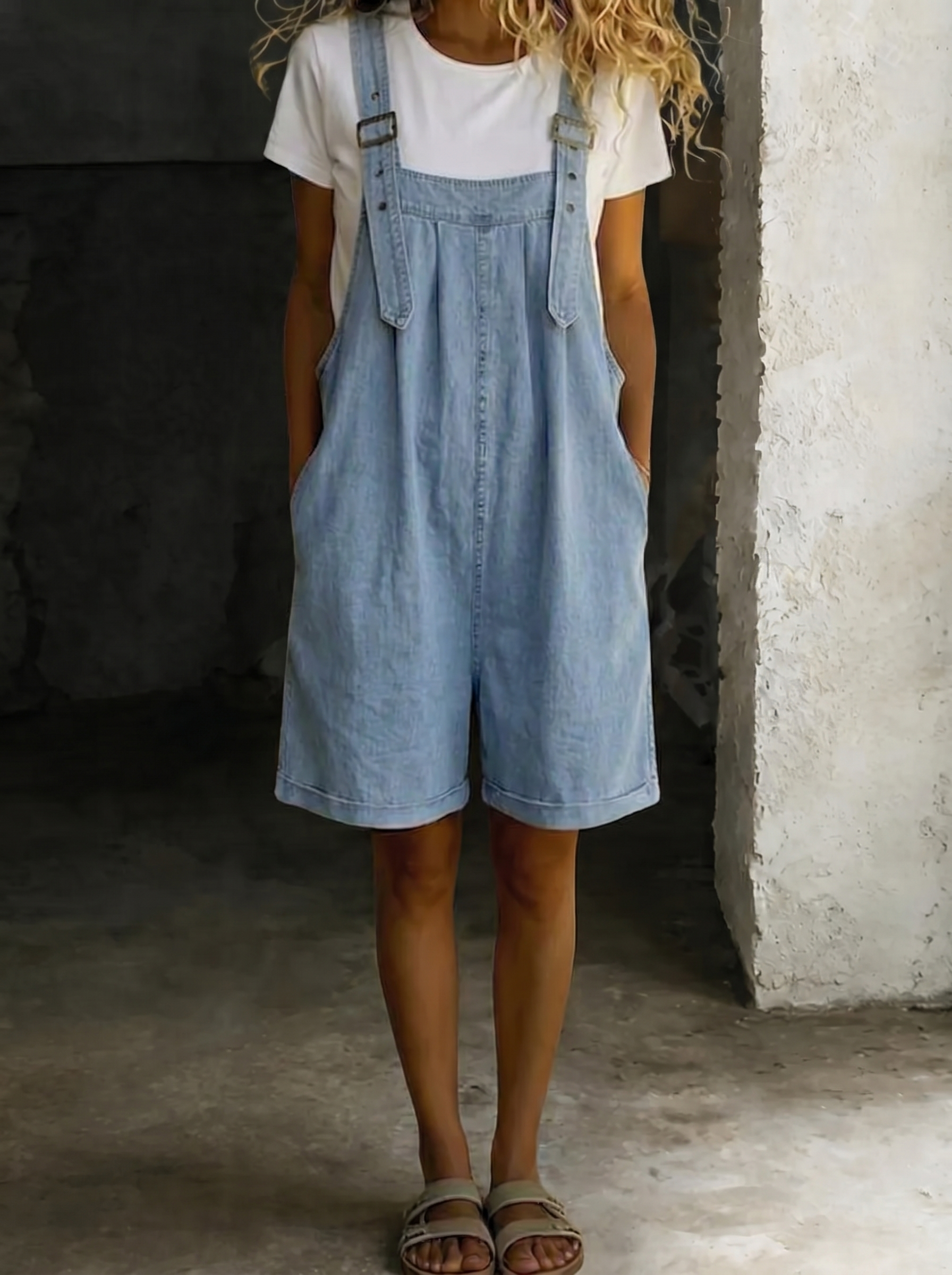 Isabel | Jumpsuit Vaquero Corto