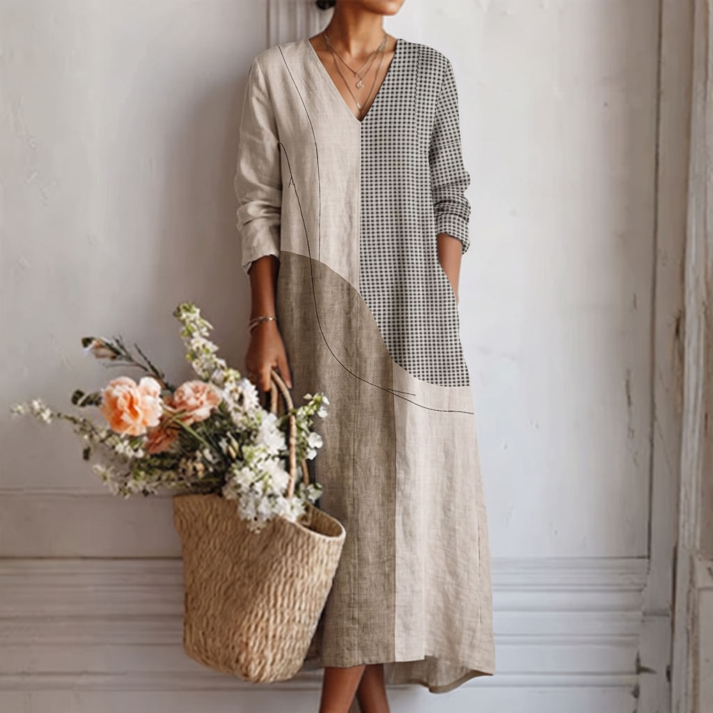 Emma™ | Vestido de Rayas Elegante