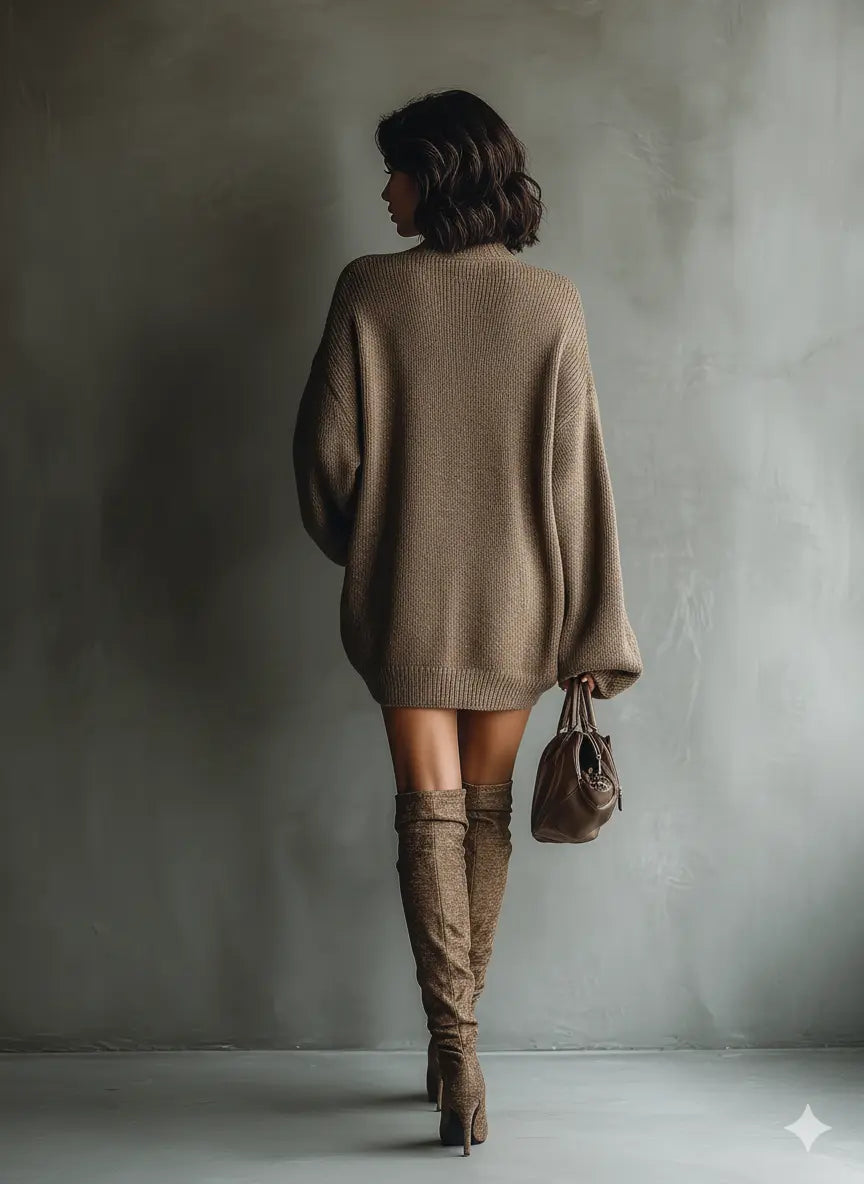 Holly | Vestido Mini de Punto Vintage - Elena Duval