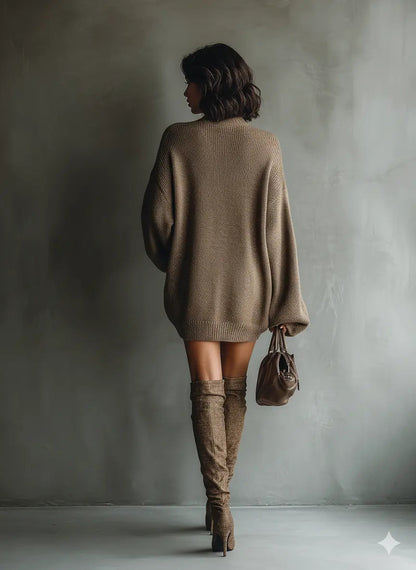 Holly | Vestido Mini de Punto Vintage - Elena Duval