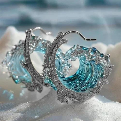 Susana | Pendientes de Olas del Mar