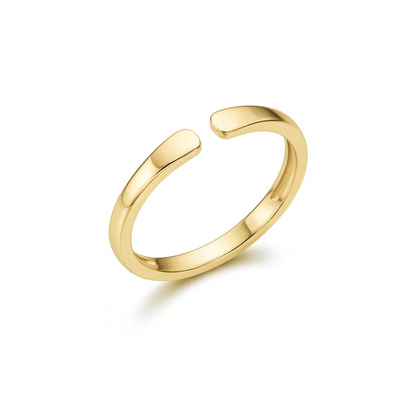 Anillo Ajustable con Inicial Whisper