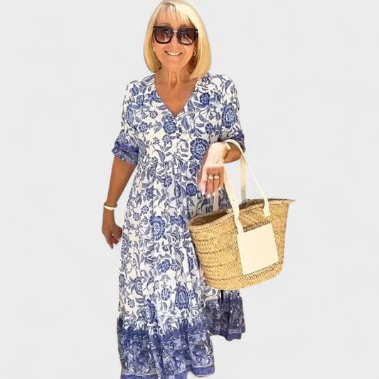 Inés - Vestido de Verano Cómodo - Elena Duval