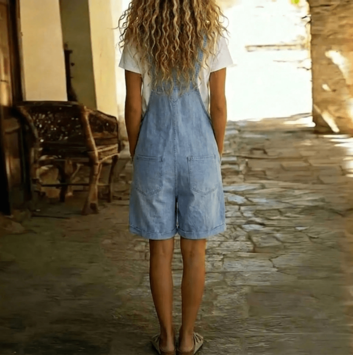 Isabel | Jumpsuit Vaquero Corto - Elena Duval