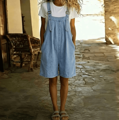 Isabel | Jumpsuit Vaquero Corto - Elena Duval