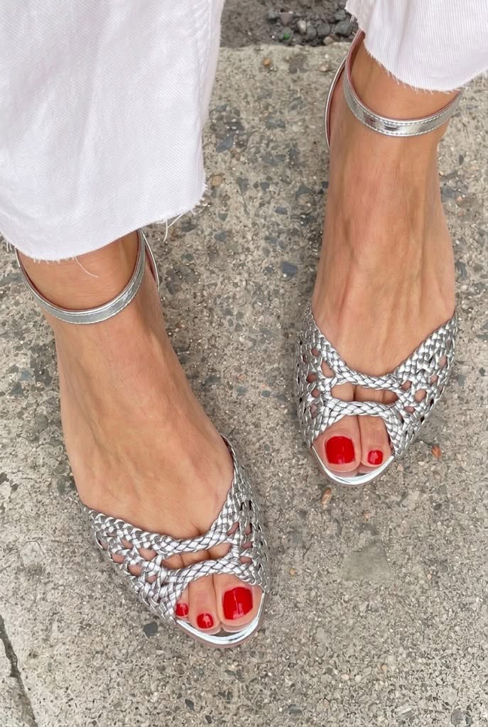 Isadora | Sandalias Trenzadas Doradas - Elena Duval