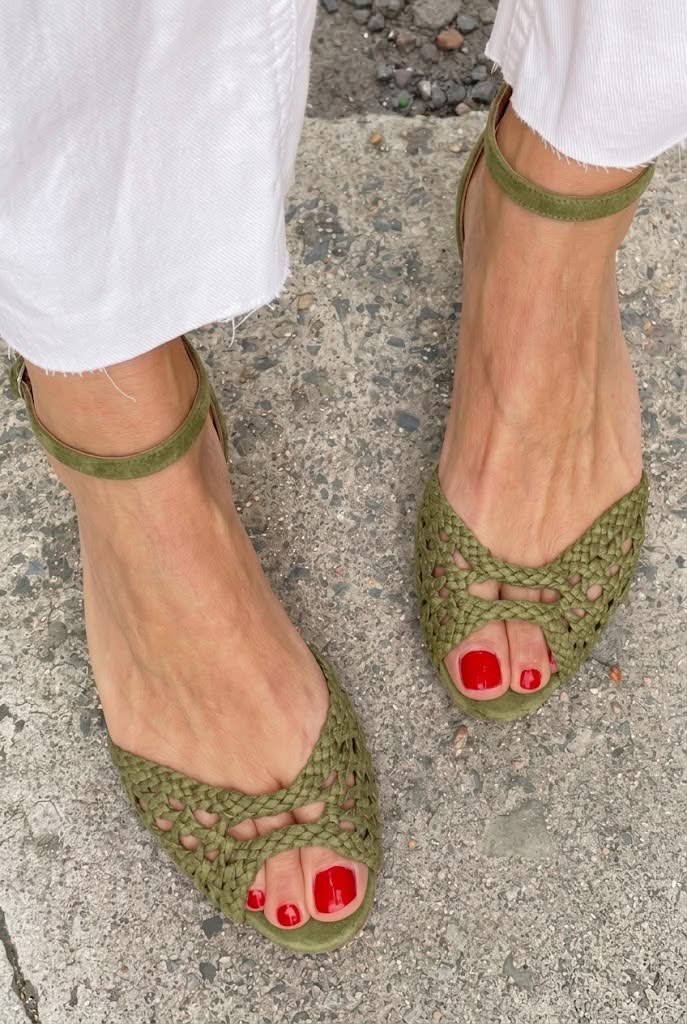 Isadora | Sandalias Trenzadas Doradas - Elena Duval