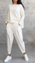 Nora | Women's 2 Piece Lounge Set Long Sleeve Top and Pants