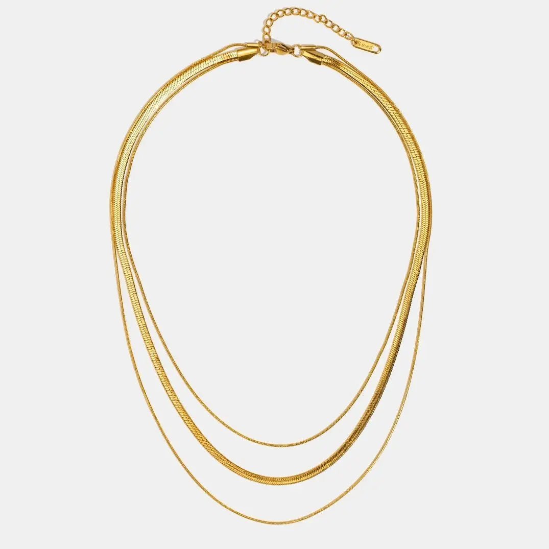 Karoline | Collar Dorado con Piedra Elegante - Elena Duval